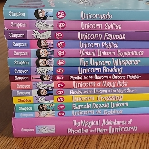 Phoebe and Her Unicorn Adventure Books, bundle 14 books, by Dana Simpson - Picture 2 of 16